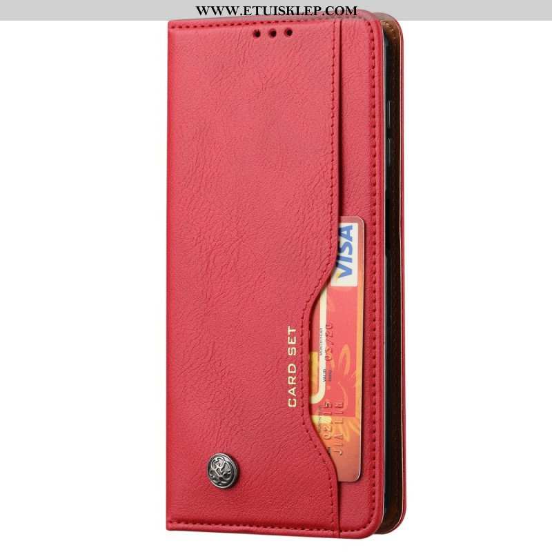Etui Na Telefon do Samsung Galaxy S23 5G Etui Folio Etui Na Karty Ze Sztucznej Skóry